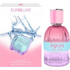 Туалетная вода женская EUROLUXE Aqua Sea Rose, 50мл в магазинах Лента
