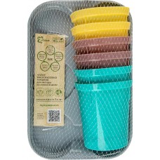 Набор горшочков для рассады INGREEN Green Republic, 400 мл со съемным дном, микс, Арт. ING604510998, 6шт в магазинах Лента