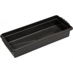 Ящик для цветов и рассады М 45х19х9см, пластиковый черный, Арт. 10150203 Ящик для цветов и рассады М 45х19х9см, пластиковый черный, Арт. 10150203