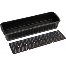 Ящик для цветов и рассады 59х19х12см, с дренажной решеткой, черный, Арт. 10150103 в магазинах Лента