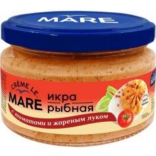 Икра рыбная слабосоленая БАЛТИЙСКИЙ БЕРЕГ Creme Le Mare, в соусе с томатами и жареным луком, 165г в магазинах Лента