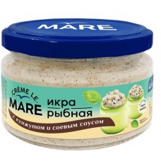 Икра рыбная слабосоленая БАЛТИЙСКИЙ БЕРЕГ Creme Le Mare, в соусе с кунжутом и соевым соусом, 165г в магазинах Лента