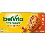 Печенье BELVITA Утреннее Мед и фундук, 225г