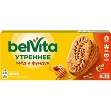 Печенье BELVITA Утреннее Мед и фундук, 225г в магазинах Лента