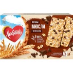 Печенье ЛЮБЯТОВО Мюсли с шоколадом злаковое, 120г