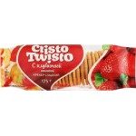 Крекер БЕЛОГОРЬЕ Кристо Твисто с клубничной начинкой, 175г