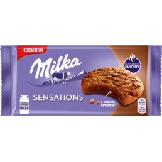 Печенье MILKA Sensations с какао и молочным шоколадом, 156г в магазинах Лента
