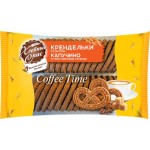 Печенье сдобное ХЛЕБНЫЙ СПАС Coffee Time крендельки со вкусом капучино и тростниковым сахаром, 320г