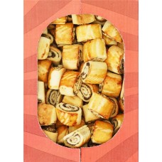 Рулет ПАМПИНИ Песочный с маком и начинкой со вкусом яблоко, 500г в магазинах Лента