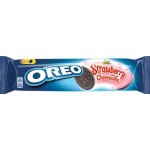 Печенье OREO с какао и начинкой со вкусом клубники и чизкейка, 154г