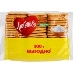 Крекер ЛЮБЯТОВО Янтарный с солью, 500г