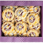 Печенье бисквитное DELISSE Печенюш Вишневич, в белой глазури, 450г