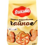 Печенье сахарное ЯШКИНО Чайное, глазированное, 350г