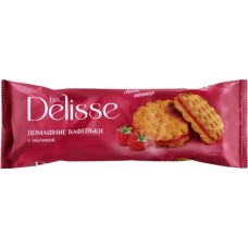 Изделия хлебобулочные сдобные DELISSE Домашние вафельки с малиновой начинкой, 155г в магазинах Лента