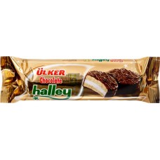 Печенье-сэндвич HALLEY с маршмеллоу в молочном шоколаде, 66г в магазинах Лента