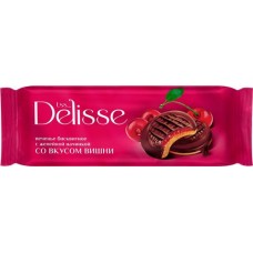 Печенье бисквитное DELISSE с желейной начинкой со вкусом вишни, 137г в магазинах Лента