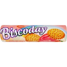 Печенье-сэндвич ALDIVA Biscoday с ароматом клубники, 140г в магазинах Лента