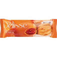 Печенье сдобное DELISSE Орешек с начинкой со вкусом вареной сгущенки, 80г в магазинах Лента