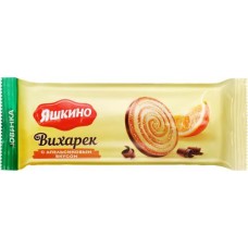 Печенье ЯШКИНО Вихарек с апельсиновым вкусом, глазированное, 155г в магазинах Лента