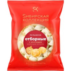 Пельмени СИБИРСКАЯ КОЛЛЕКЦИЯ Отборные с жареным хрустящим лучком, 430г в магазинах Лента