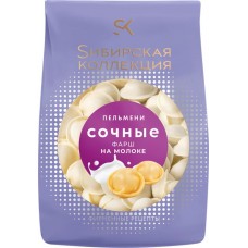 Пельмени СИБИРСКАЯ КОЛЛЕКЦИЯ Сочные с фаршем на молоке, 700г в магазинах Лента