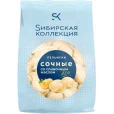 Пельмени СИБИРСКАЯ КОЛЛЕКЦИЯ Сочные, со сливочным маслом, 700г в магазинах Лента