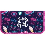 Пенал SCHOOLFORMAT Super girl, 19х9см Пенал SCHOOLFORMAT Super girl, 19х9см