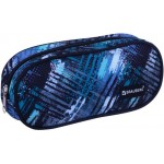 Пенал-косметичка BRAUBERG Lines овальный, полиэстер, 22х9х5см, Арт. 229273