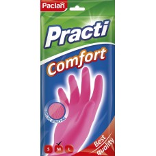 Перчатки PACLAN Comfort розовые размер М Арт. 407288 в магазинах Лента