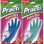 Перчатки хозяйственные PACLAN Extra Dry, размер М, синие, 1 пара Арт. 407360