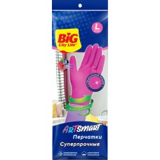 Перчатки BIG CITY LIFE Art Smart, латексные, размер L в магазинах Лента