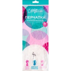 Перчатки YOU'LL LOVE с фламинго, белые, размер M, ПВХ, Арт. 74975 в магазинах Лента