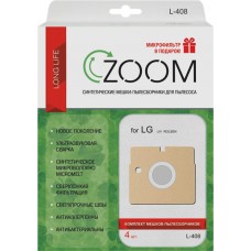 Пылесборник ZOOM L-408, 4шт в магазинах Лента