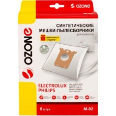 Пылесборник OZONE M-02 синтетический для пылесоса, микрофильтр 5шт в магазинах Лента