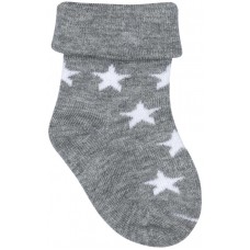 Носки детские LITTLE TIMES р. 11–12 6–12мес серые со звездочками, Арт. НН8001Л в магазинах Лента