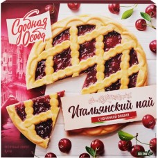 Пирог песочный ЧЕРЕМУШКИ Сдобная Особа Итальянский пай с вишней, 400г в магазинах Лента