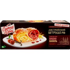 Пирог ЧЕРЕМУШКИ Сдобная Особа Австрийский штрудель вишня и ваниль, 400г в магазинах Лента