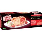 Пирог ЧЕРЕМУШКИ Сдобная Особа Австрийский штрудель клубника и пломбир, 400г