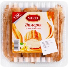 Эклеры MIREL с начинкой крем-брюле, 180г в магазинах Лента