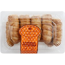 Трубочки слоеные ЛЕНИНГРАДСКИЕ СЛАДОСТИ со взбитыми сливками, 300г в магазинах Лента