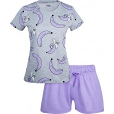 Пижама женская INWIN футболка и шорты фиолетовая, Арт. L21905 в магазинах Лента