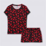 Пижама женская INWIN футболка и шорты черная, Арт. L21905