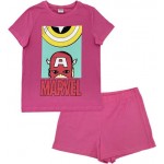 Пижама женская MARVEL Comics Captain America р. 42–50 футболка и шорты, Арт. ЖЕН-9-787