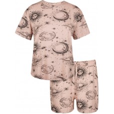 Пижама женская INWIN р. 42–50 футболка и шорты, розовая, Арт. BFT-13 в магазинах Лента