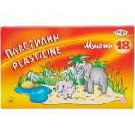 Пластилин ГАММА Мультики, 18 цветов, стек Арт. 280028,