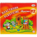 Пластилин ГАММА Мультики, 12 цветов, стек Арт. 280018,