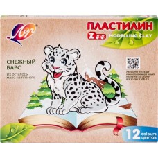 Пластилин ЛУЧ Zоо, 12 цветов в магазинах Лента