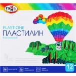 Пластилин ГАММА Классический 12 цветов, со стеком, Арт. 281033