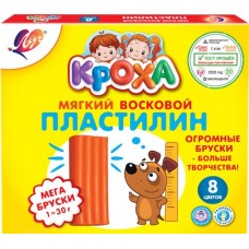 Пластилин ЛУЧ Кроха Мега, мягкий, 8 цветов в магазинах Лента