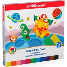 Пластилин ERICHKRAUSE Monsters со стеком, 12 цветов, Арт. 50554, 180г в магазинах Лента